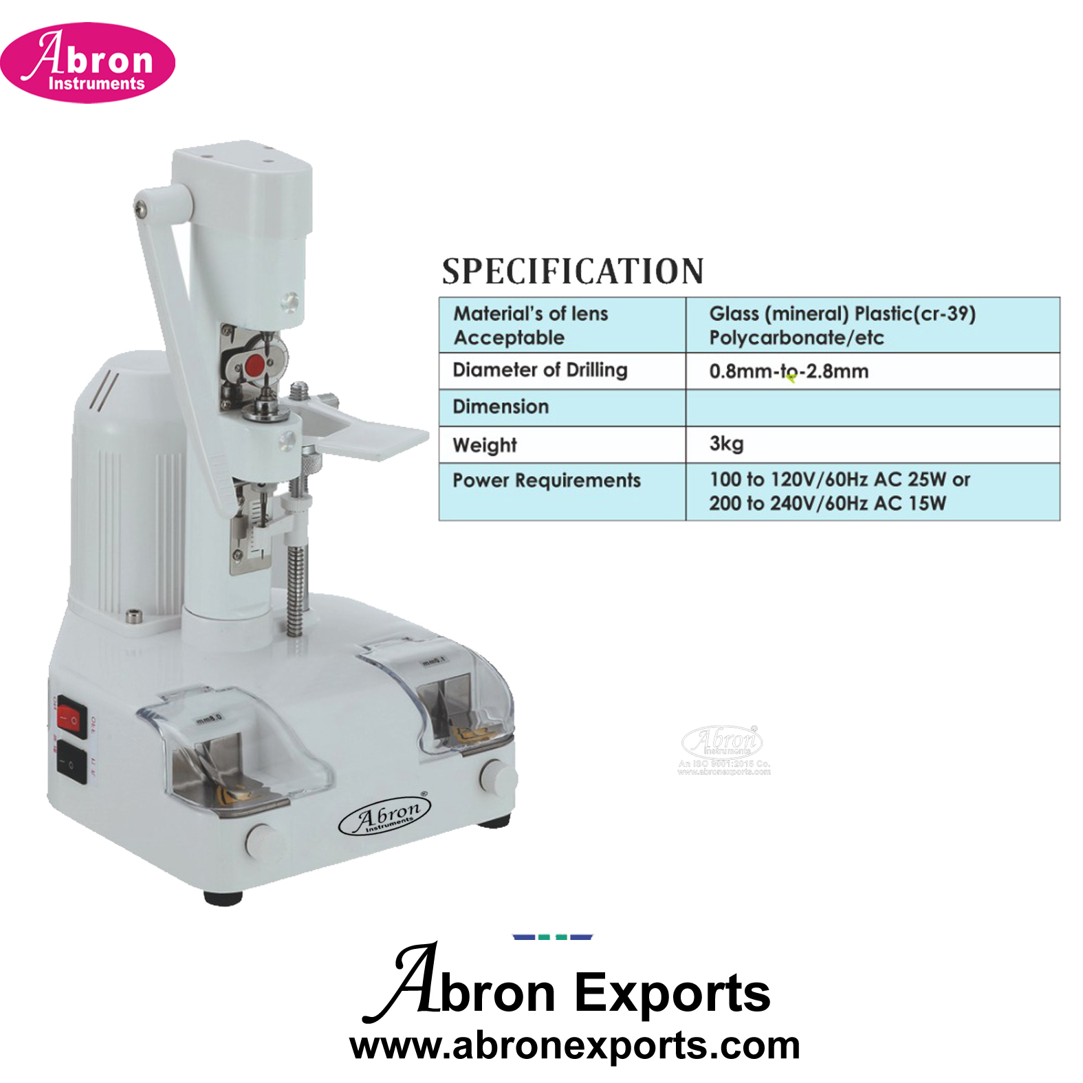 ENT Eye Testing Drill Machine Abron ABM-1530DM 